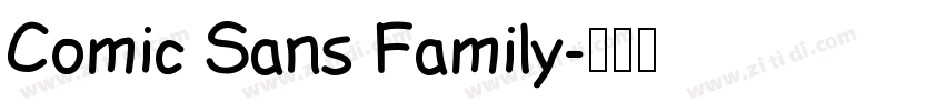 Comic Sans Family字体转换